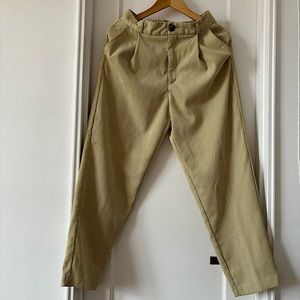 GU Women Corduroy 7/8 Yellow Pants